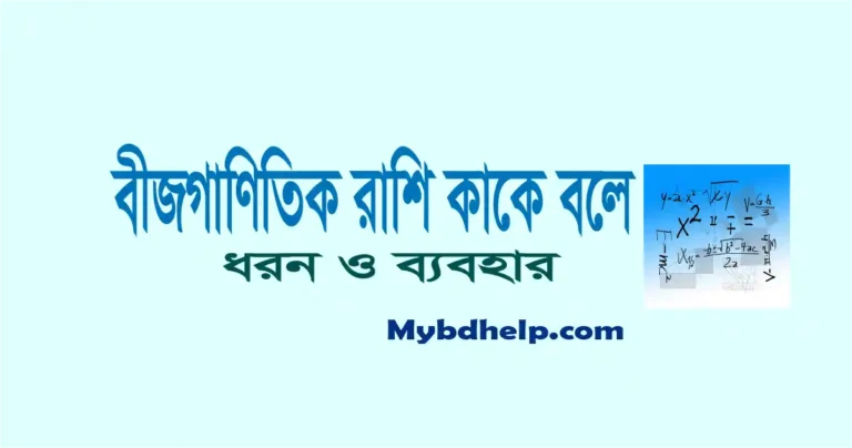 mybdhelp.com-বীজগাণিতিক রাশি কাকে বলে